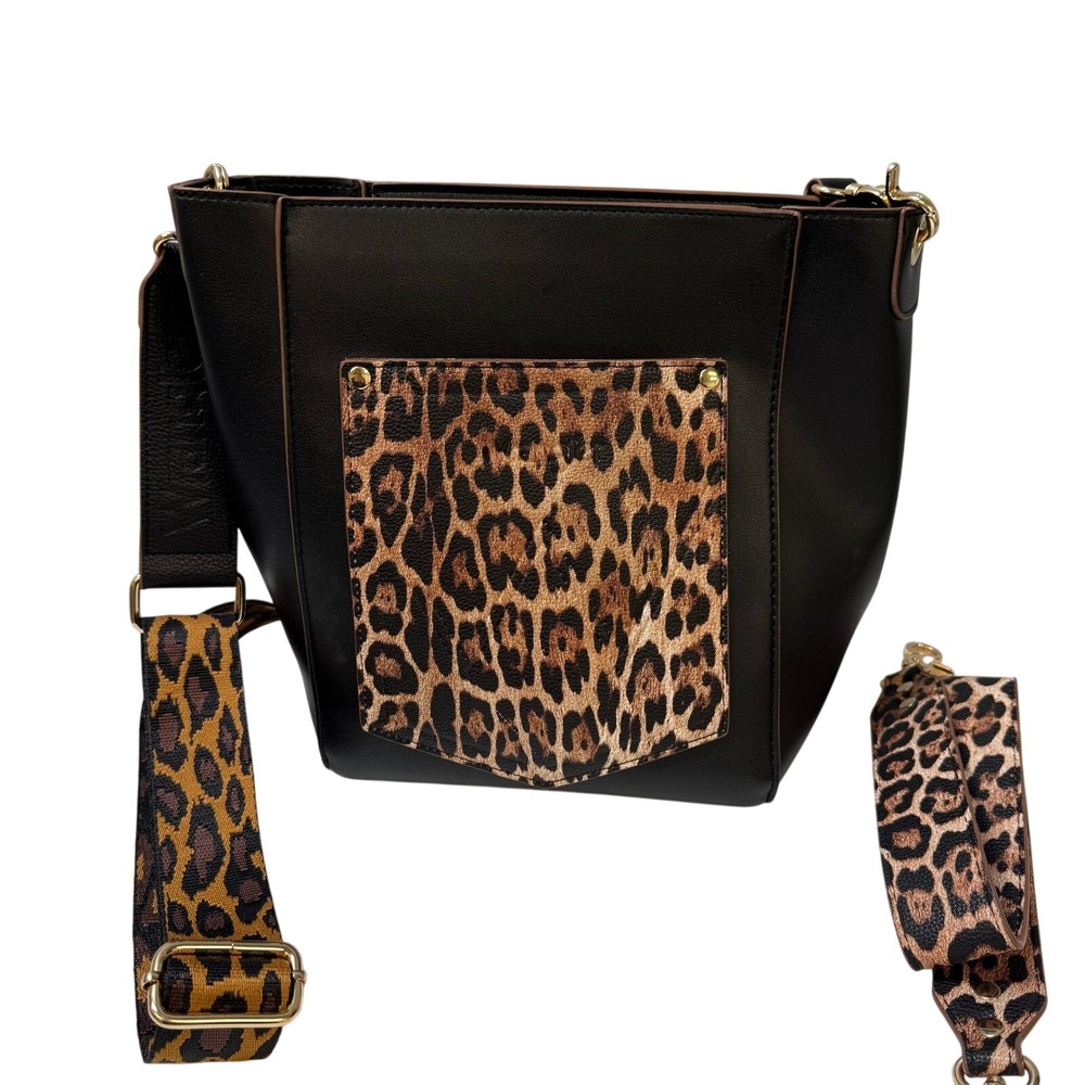 Wrangler Western Leopard Purse Bucket Bag